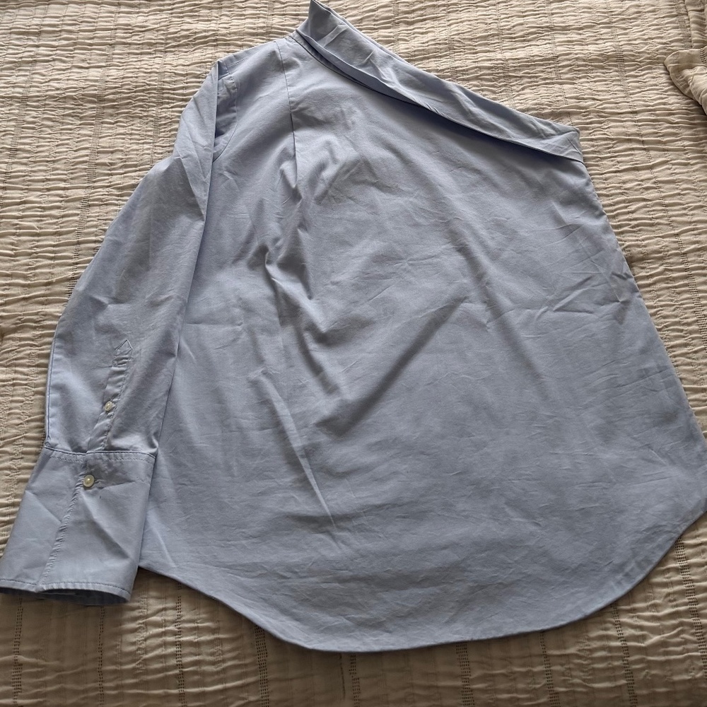 Banana Republic one shoulder open shirt